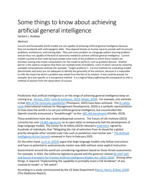 Portada del documento PDF - La Deuda Antropogénica de la GenAI: Un Análisis Crítico de las Barreras para la Inteligencia Artificial General